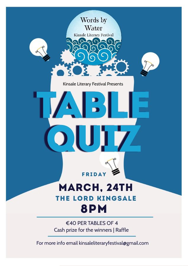 Table Quiz – Words By Water